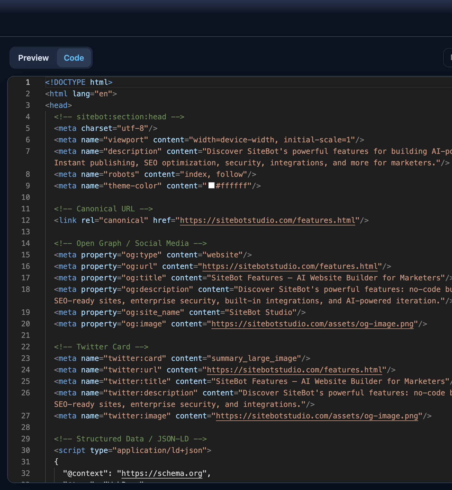 Code editor with syntax highlighting and debugging features