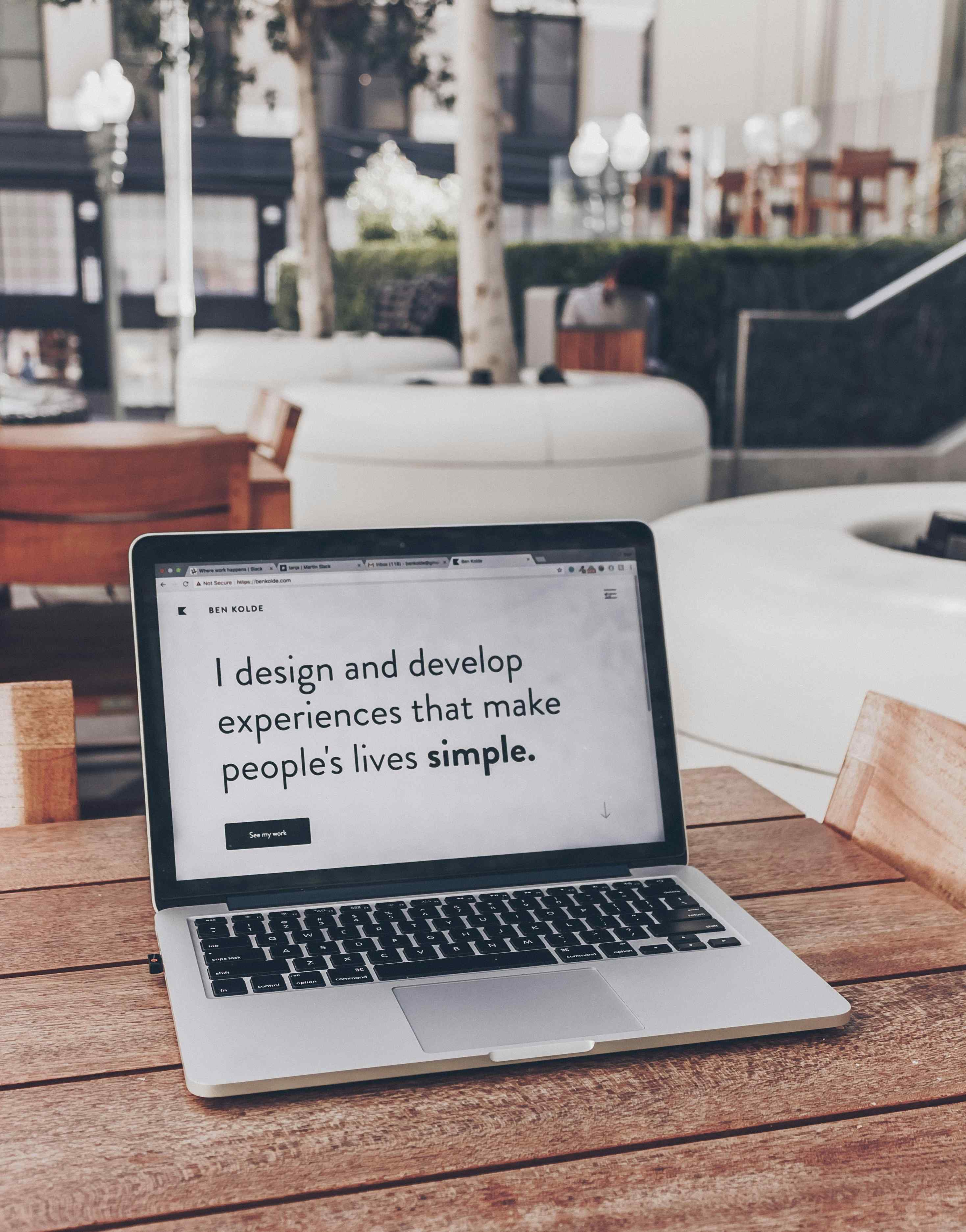 Website design and launch interface